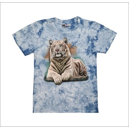 Tričko bílý tygr K155
