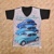 Tričko VW 3x modrý brouk